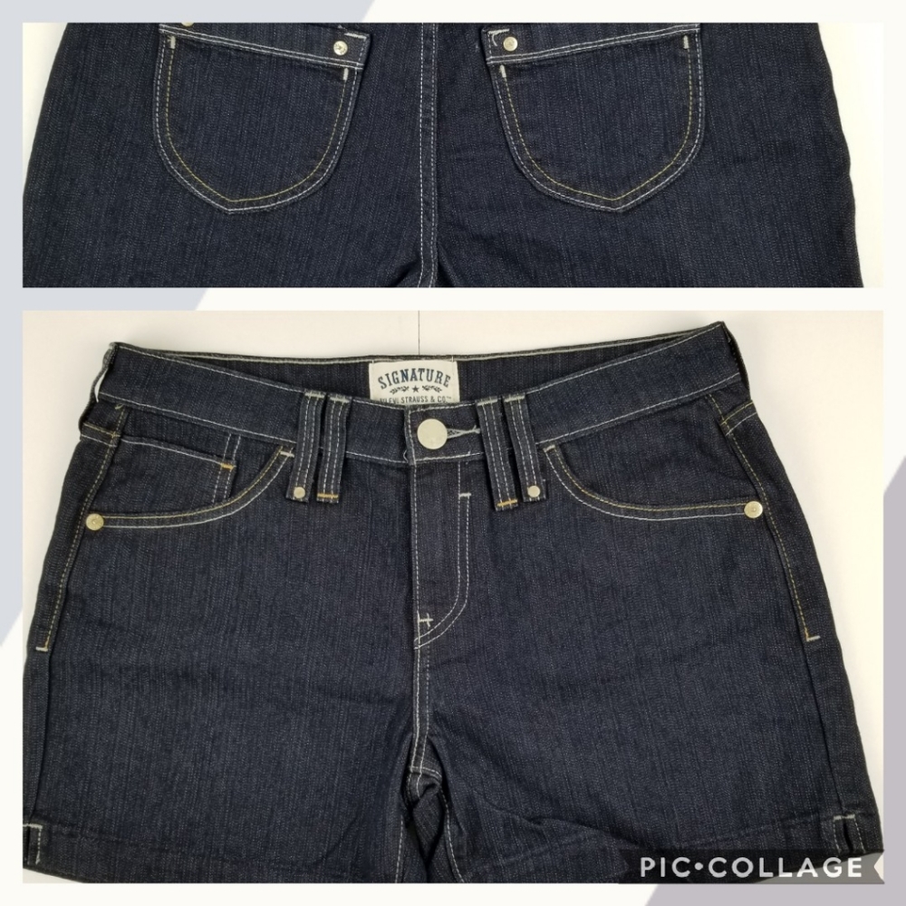 Levi Strauss Signature dark wash shorts size 10